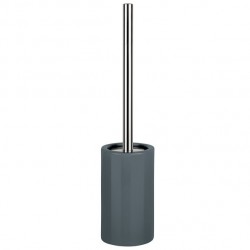 Spirella Escobillero con Soporte Cerámica TUBE Gris Oscuro Spirella