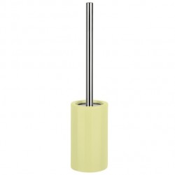 Spirale Scopino con Supporto TUBO Ceramica Giallo Chiaro Spirella