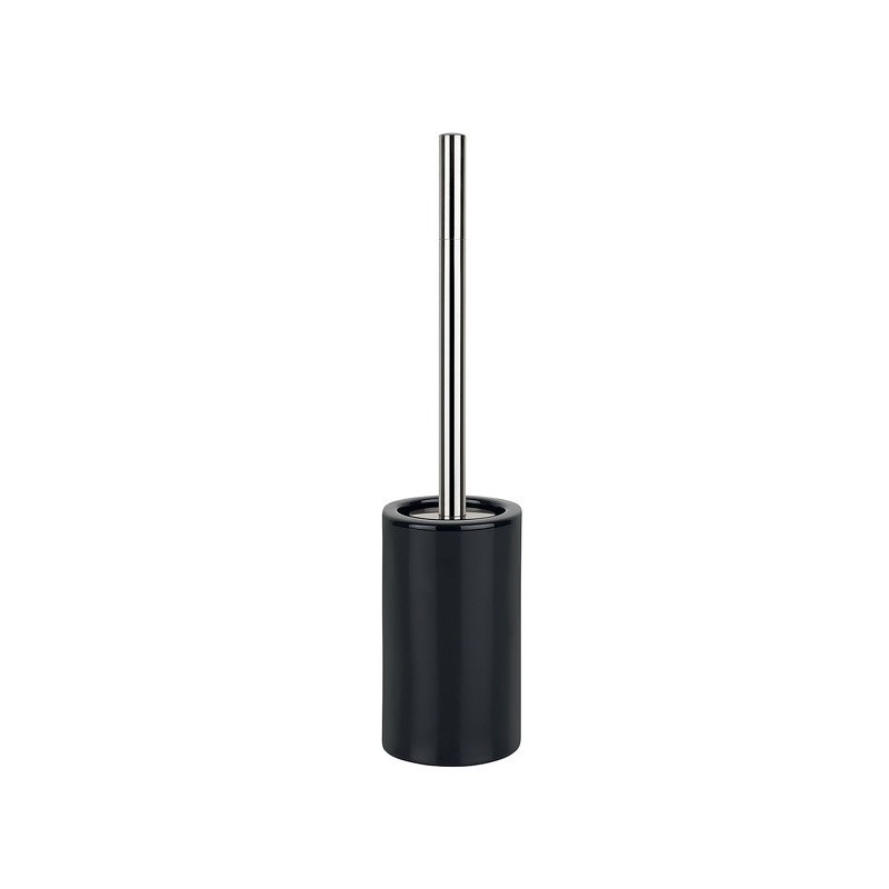 Spirella Escobillero con Soporte Cerámica TUBE Negro Spirella