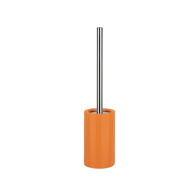 Spirella Scopino con Supporto TUBO Ceramica Arancio Spirella