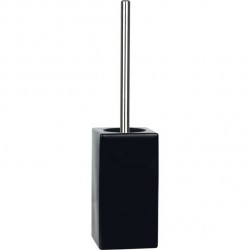 Spirella Toilet Brush with Ceramic Holder QUADRO Black Spirella