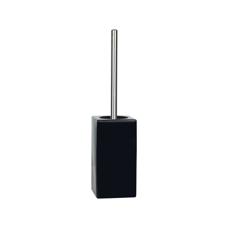 Spirella Toilettenbürste mit Keramikhalter QUADRO Schwarz Spirella