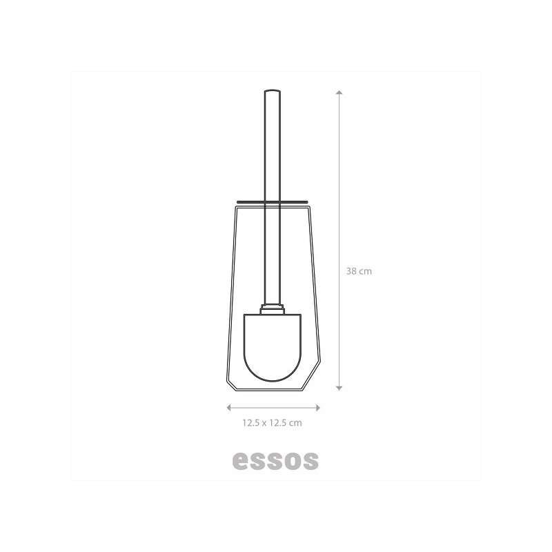 Brosse Wc Céramique ESSOS Coffee matt Elements by Spirella Spirella