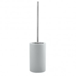Spirale Scopino con Supporto TUBO Ceramica Grigio Chiaro Spirella