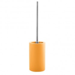Scopino Spirala con Supporto TUBO Ceramica Giallo Opaco Spirella
