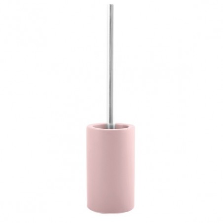 Scopino Spirala con Supporto TUBO Ceramica Rosa Spirella