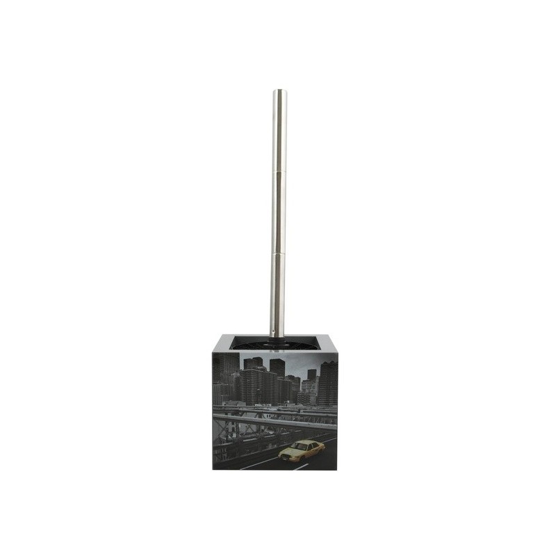 MSV Escobillero con soporte de MDF y acero inoxidable New York MSV