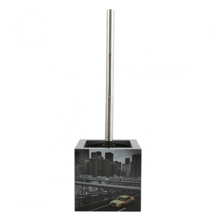 MSV Escobillero con soporte de MDF y acero inoxidable New York MSV