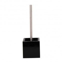 Brosse Wc avec support MDF & Inox Noir Brillant MSV MSV