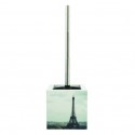 Brosse Wc avec support MDF & Inox Tour Eiffel MSV MSV