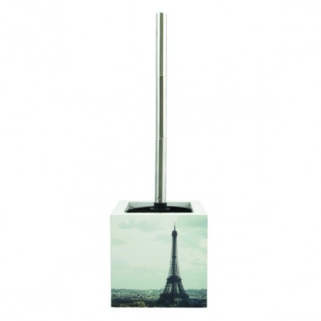 Brosse Wc avec support MDF & Inox Tour Eiffel MSV MSV