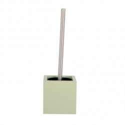 MSV Escobillero con Soporte de MDF y Acero Inoxidable Verde Almendra MSV