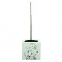 MSV WC-Bürste mit Halter aus MDF & Edelstahl Garden White MSV