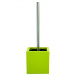 Brosse Wc avec support MDF Inox Vert Pistache MSV MSV