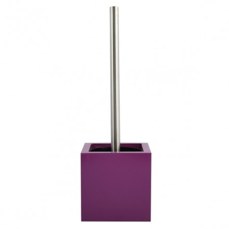 MSV Escobillero con soporte de acero inoxidable MDF Morado MSV