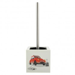 MSV Scopino per WC con supporto in MDF e acciaio inox Car 2Cv MSV