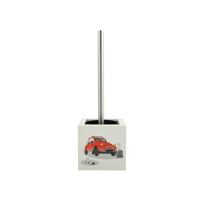 MSV Scopino per WC con supporto in MDF e acciaio inox Car 2Cv MSV