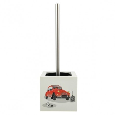 MSV Scopino per WC con supporto in MDF e acciaio inox Car 2Cv MSV