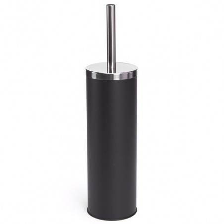 MSV Escobillero con soporte de acero inoxidable y acero negro MSV