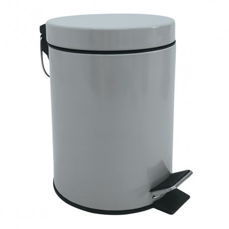MSV Cubo de pedal Acero 3L Gris Claro MSV