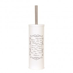MSV Toilettenbürste mit Halterung Steel PARIS Cream