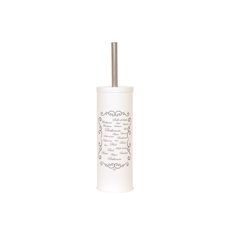 Brosse Wc avec support Acier PARIS Crème MSV MSV
