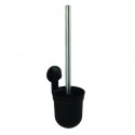MSV Escobillero con soporte de pared para fijar PP ABS y PVC Super ventosas Negro Mate MSV
