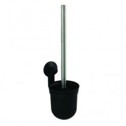 MSV Escobillero con soporte de pared para fijar PP ABS y PVC Super ventosas Negro Mate MSV