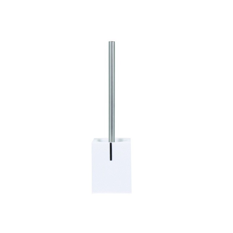 MSV Toilettenbürste mit Halter Polyresin DUBAI Weiß MSV