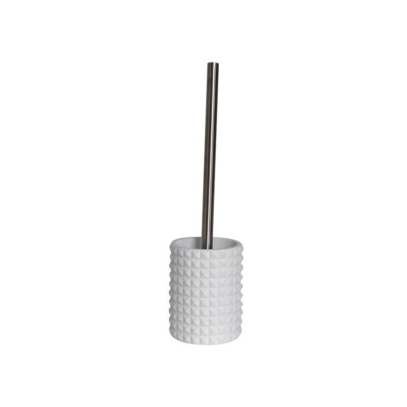 MSV Toilettenbürste mit Stütze Polyresine MOSAIK White MSV