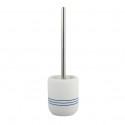 Brosse Wc avec support Polyresine PACCO Blanc & Bleu MSV MSV