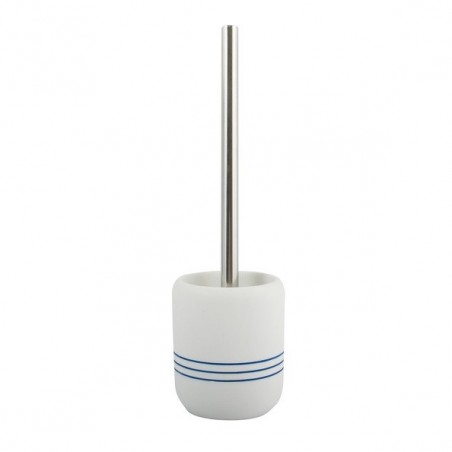 Brosse Wc avec support Polyresine PACCO Blanc & Bleu MSV MSV