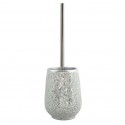 Brosse Wc avec support Polyrésine SCARLETT Argent MSV MSV