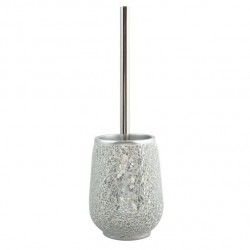 MSV Toilet Brush with Holder Polyresin SCARLETT Silver MSV