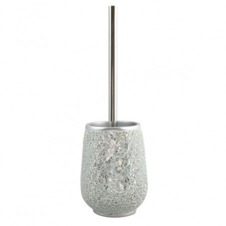 MSV Escobillero con Soporte Poliresina SCARLETT Plata MSV