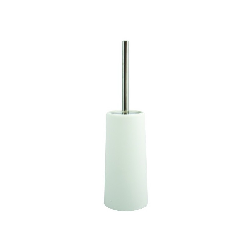 MSV Escobillero con soporte de PP y acero inoxidable Blanco MSV