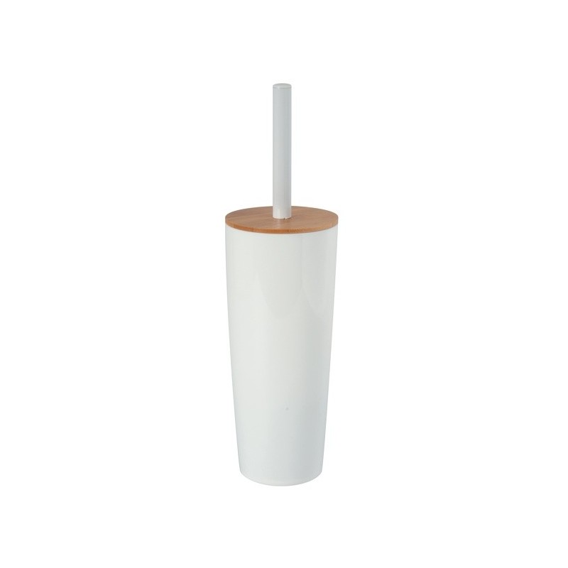 MSV Escobillero con Soporte PS & Bamboo OSLO Blanco MSV