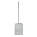 Brosse Wc avec support Polyresine KUBIK Gris Clair MSV MSV