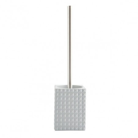Brosse Wc avec support Polyresine KUBIK Gris Clair MSV MSV