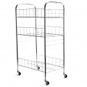 Chariot Multi-Fonctions 3 Niveaux Acier Chromé MSV MSV
