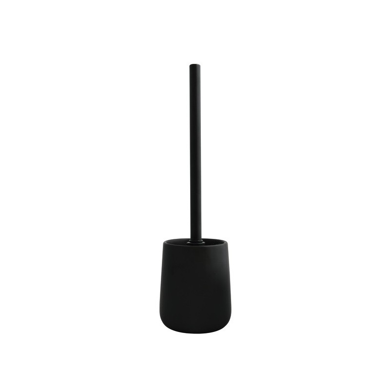 MSV Escobillero con Soporte de Cerámica MAONIE Negro Mate MSV