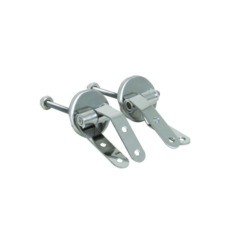 MSV Toilet Seat MDF SPIRIT Gray - Stainless Steel Hinges MSV