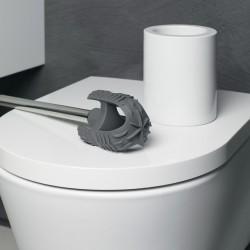 Spirella Toilettenbürste mit Halter Porzellan JET UNO Weiß