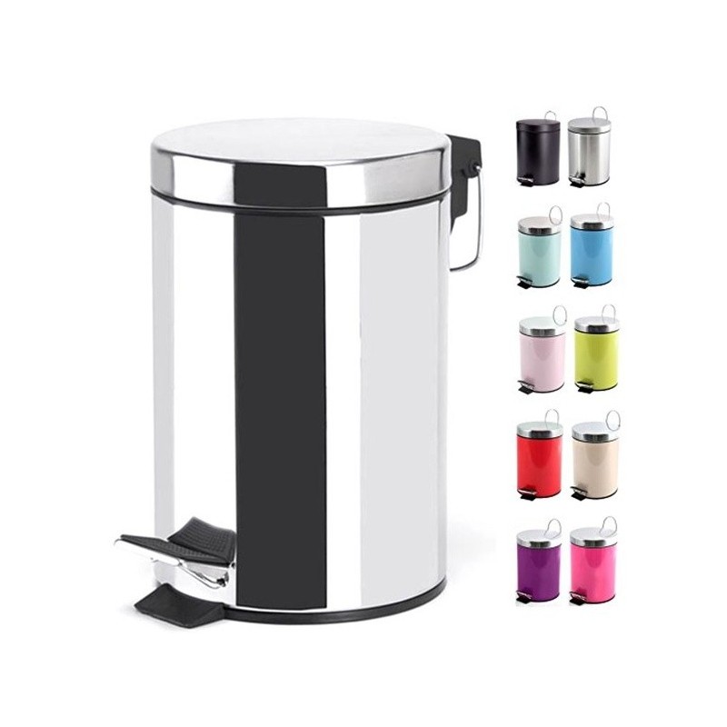 Poubelle à pédale Inox 5L Miroir MSV MSV