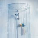 Spirella Duschvorhang Duschvorhänge PEVA OMBRELLA 200x170cm Weiß Spirella