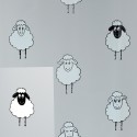 Rideau de douche PEVA LANA 180x200cm Motif Moutons Spirella Spirella