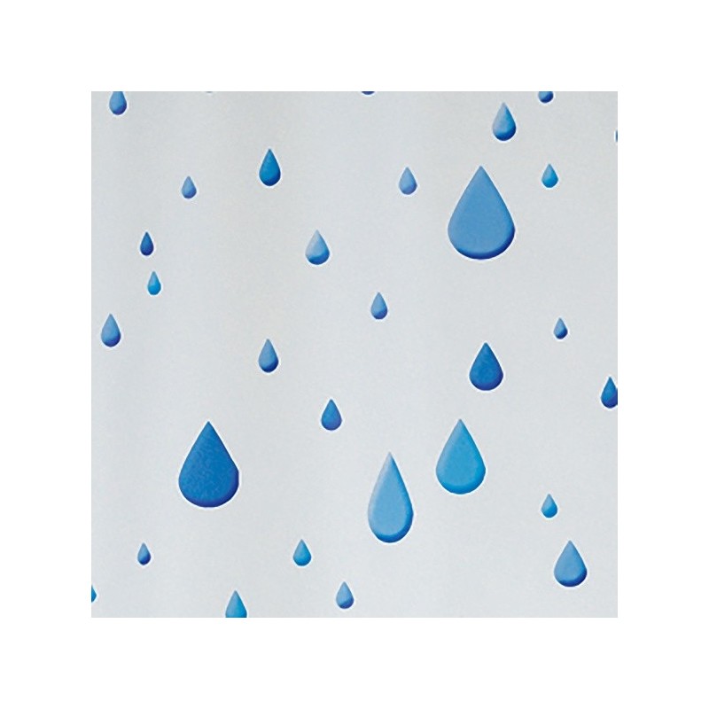 Spirella Cortina de ducha PEVA WATERDROP 180x200cm Azul Spirella