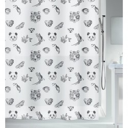 Spirella Cortina de ducha PEVA KUAPA 180x200cm Negro Spirella