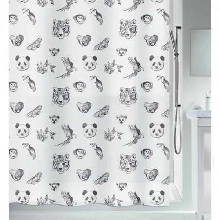 Spirella Duschvorhang PEVA KUAPA 180x200cm Schwarz Spirella