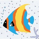 Spirella Shower curtain PEVA FISH 180x200cm Multicolor Spirella